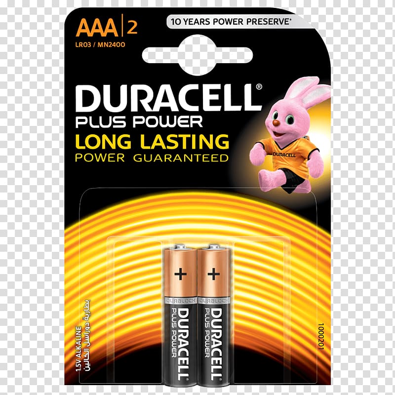 Duracell Alkaline battery AAA battery Nine-volt battery, aşçı transparent background PNG clipart