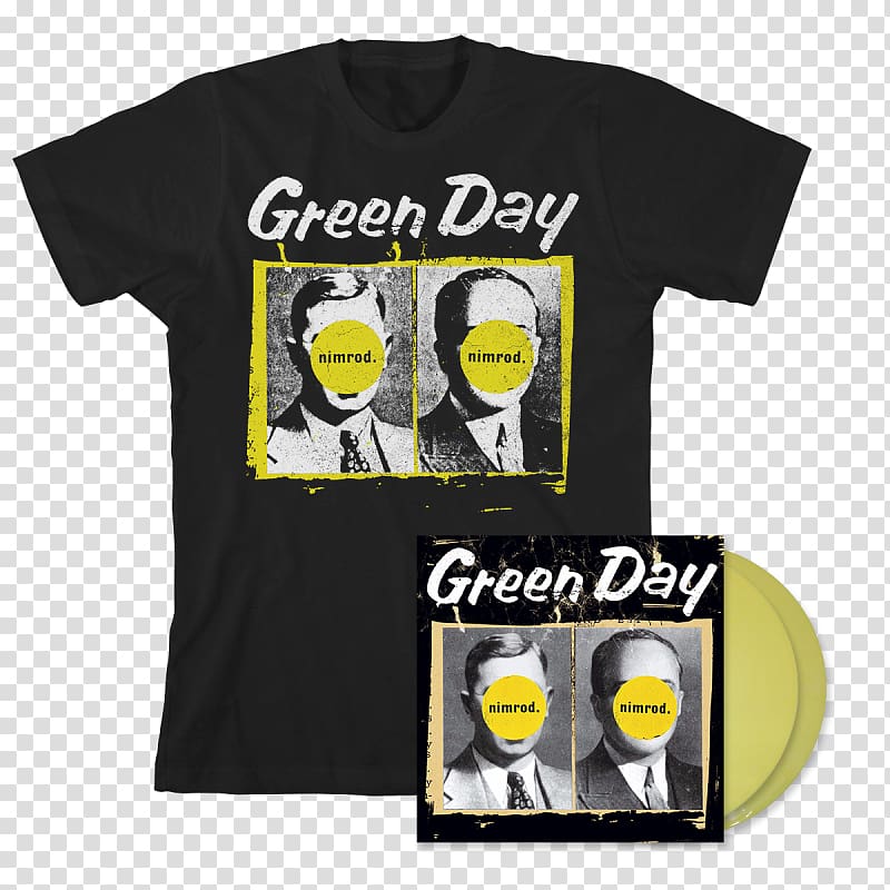 Nimrod T-shirt Green Day Dookie LP record, T-shirt transparent background PNG clipart