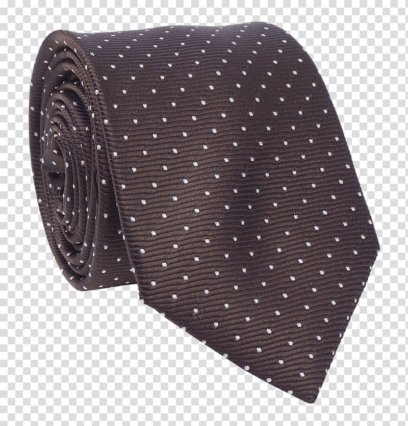 Necktie Polka dot Tie clip Bow tie Suit, brown pattern transparent background PNG clipart