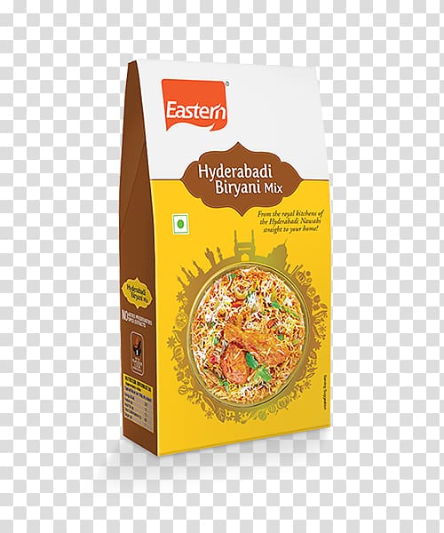 Hyderabadi biryani Breakfast cereal Sambar Spice, chicken biryani transparent background PNG clipart