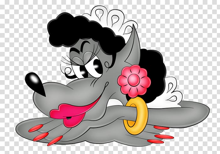 Ansichtkaart Animation Love Vinegar valentines, Cartoon wolf transparent background PNG clipart