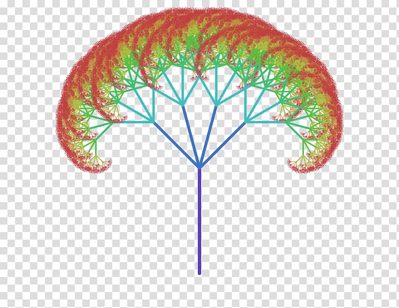 Fractal tree index Recursion Fractal canopy, binary tree transparent background PNG clipart
