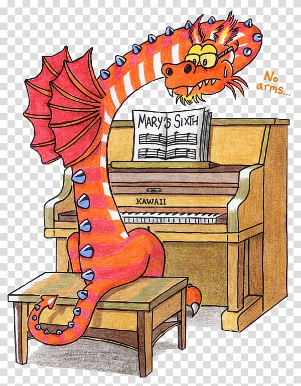 Piano Music Dragon YouTube Pianist, piano performances transparent background PNG clipart