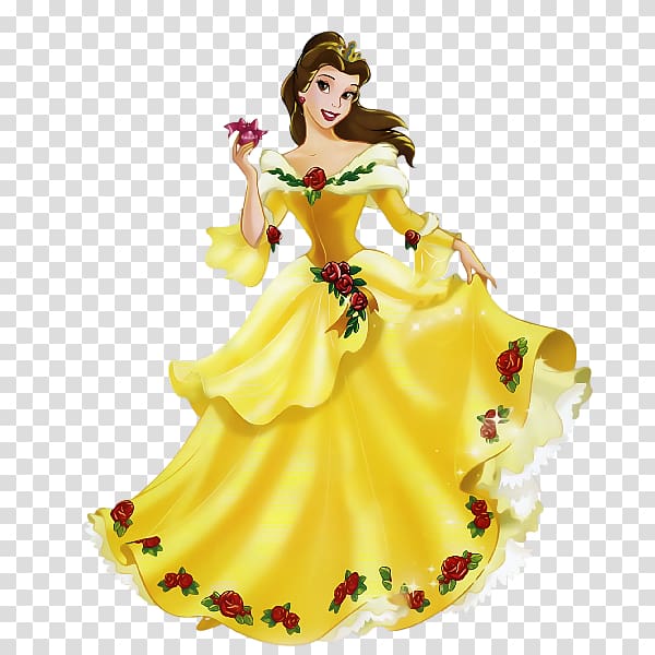 Belle Beast Ariel Princess Jasmine Disney Princess, Belle HD transparent background PNG clipart
