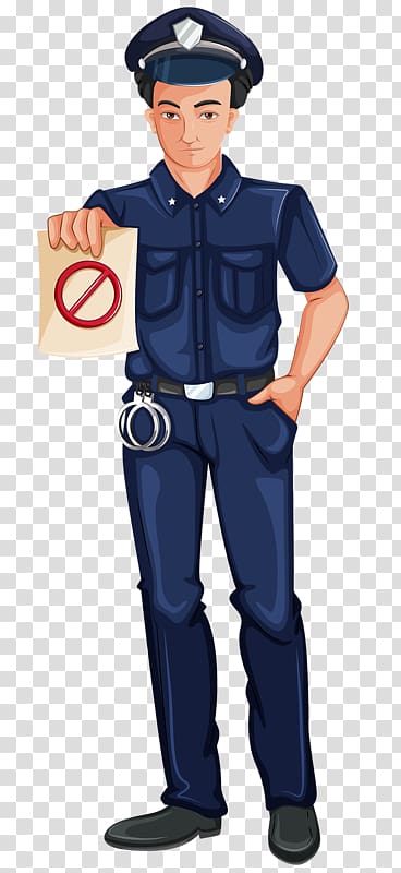 Police officer Illustration, Serious police transparent background PNG clipart