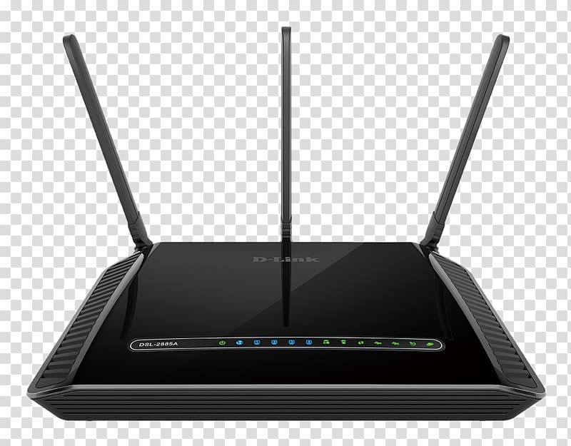 DSL modem Digital subscriber line Router D-Link Gigabit Ethernet, wireless transparent background PNG clipart