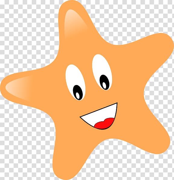 Star Smiley Cartoon , Star Ocean transparent background PNG clipart