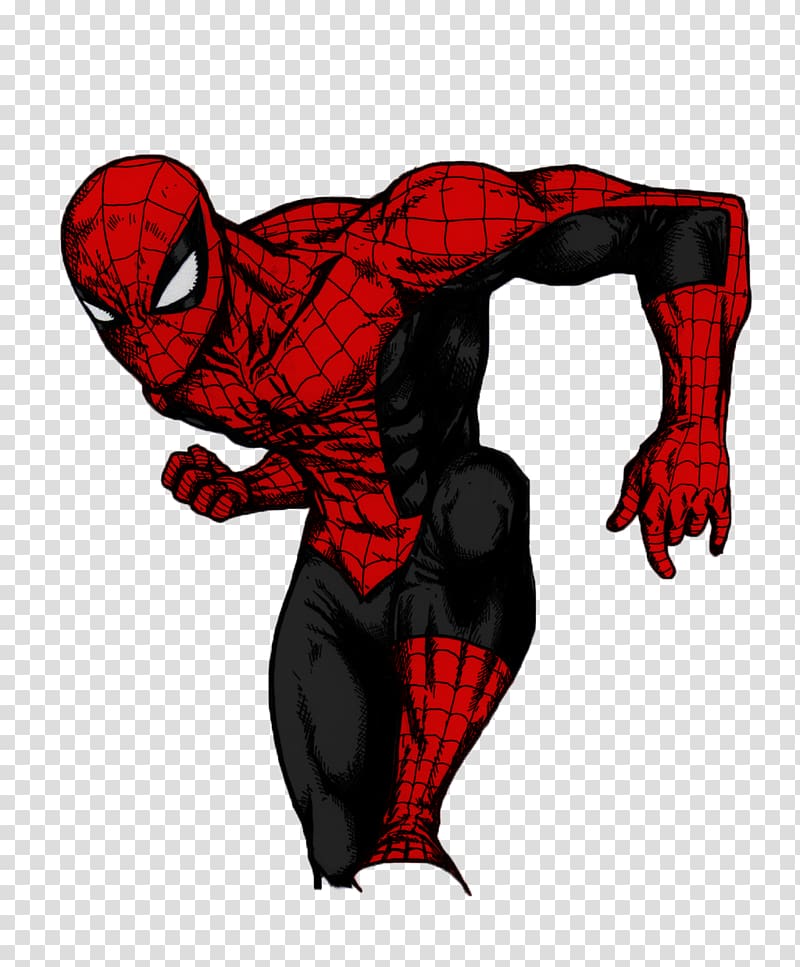 Cartoon Legendary creature, spiderman cartoon drawing transparent background PNG clipart