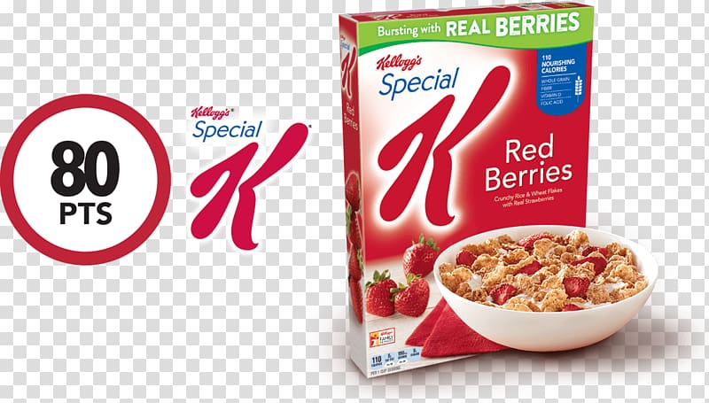 Breakfast cereal Kellogg's Special K Red Berries Cereals Frosted Flakes Corn flakes Kellogg's All-Bran Complete Wheat Flakes, breakfast transparent background PNG clipart