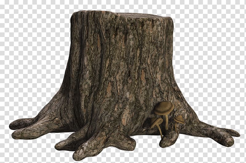 brown log, Tree stump Trunk, stump transparent background PNG clipart