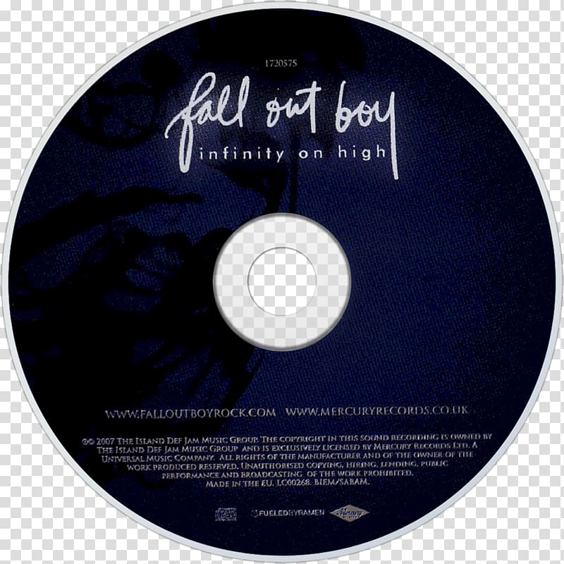 Compact disc Infinity on High Fall Out Boy Music Take This to Your Grave, american beauty transparent background PNG clipart