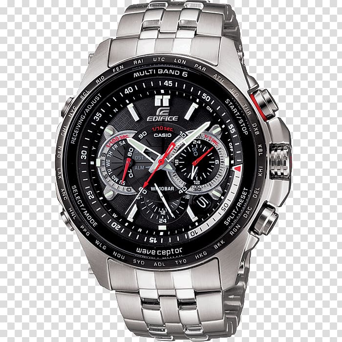 Casio Wave Ceptor Casio Edifice Watch, Casio Edifice transparent background PNG clipart