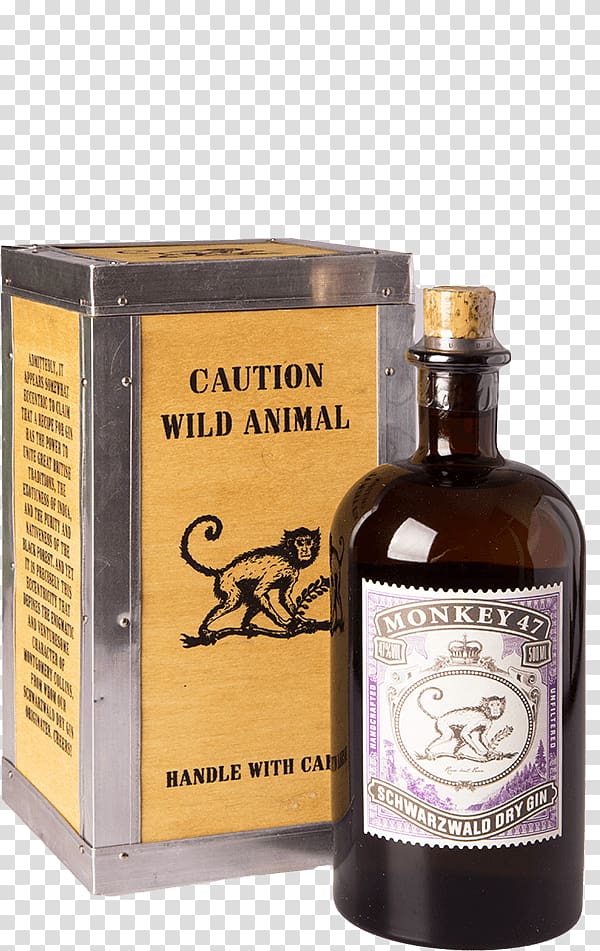Liqueur Gin Monkey 47 Whiskey Black Forest, Glock 33 transparent background PNG clipart
