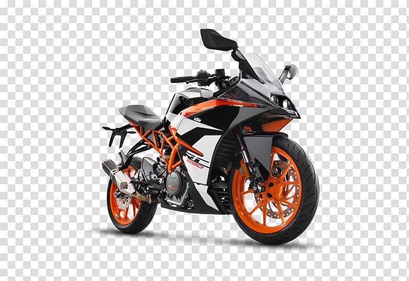 white, black, and orange sports bike illustration, KTM 390 series KTM RC 390 Motorcycle Sport bike, ktm bike transparent background PNG clipart