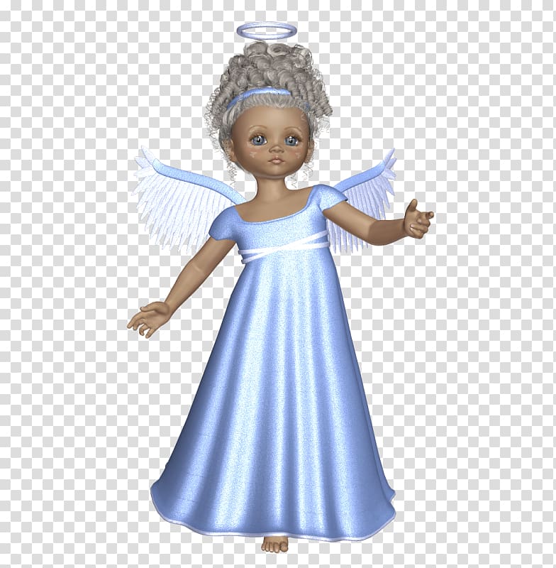 girl wearing blue dress with wing illustration, file formats Lossless compression, Cute 3D Angel with Sky Blue Dress transparent background PNG clipart