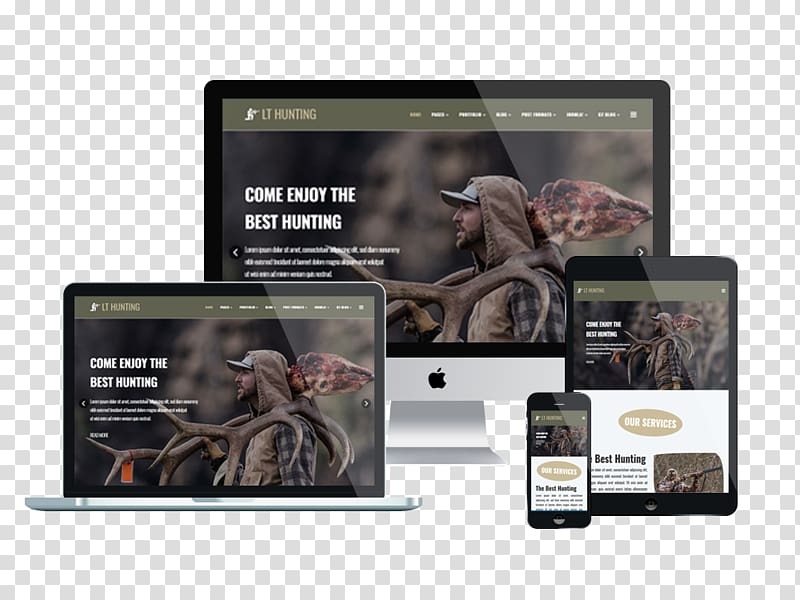 Responsive web design Web template system Joomla, exquisite shading transparent background PNG clipart