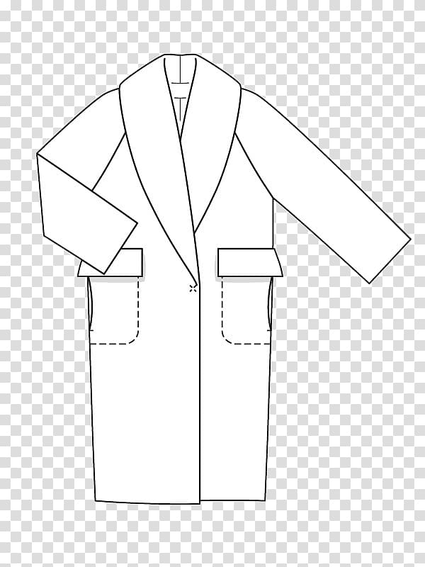 Sleeve Collar Coat Burda Style Pattern Jacket Transparent
