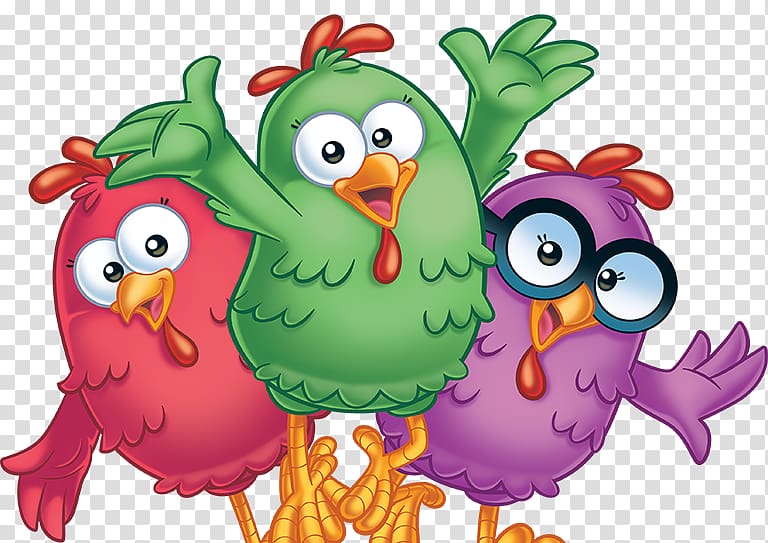 three red, green, and purple roosters illustration, Rooster Chicken Galinha Pintadinha , galinha pintadinha transparent background PNG clipart