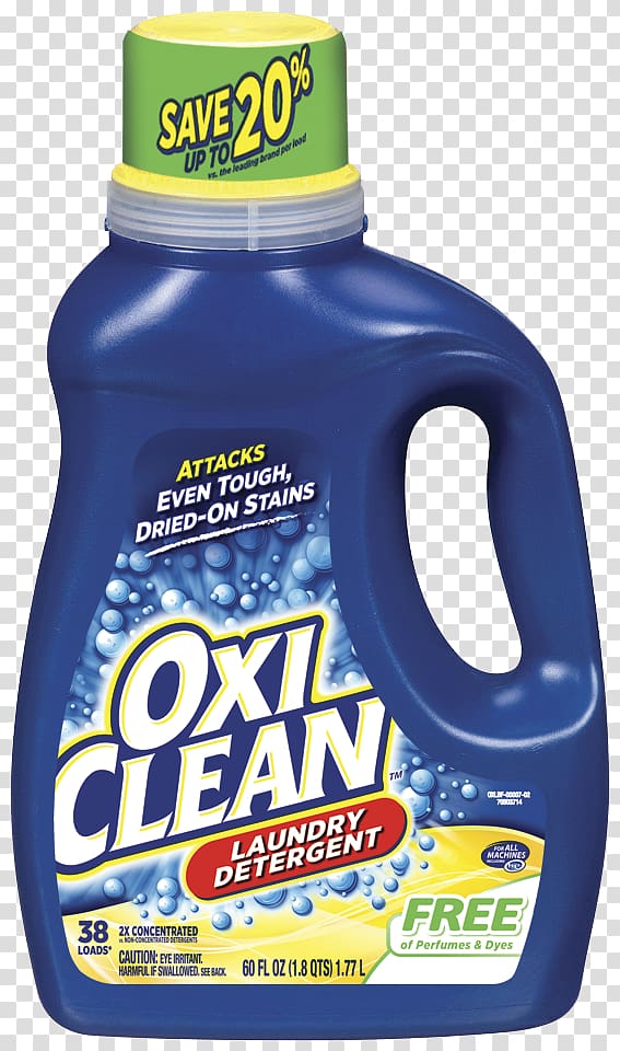 OxiClean Stain removal Laundry Detergent, bleach transparent background PNG clipart