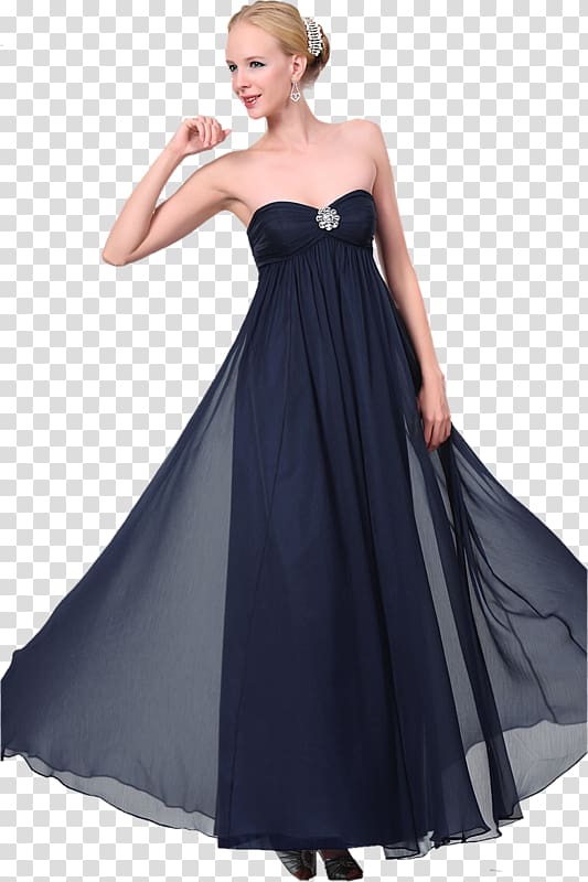 Little black dress Evening gown Midnight blue, dress transparent background PNG clipart