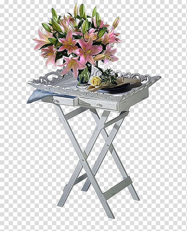 Bedside Tables TV tray table Furniture, table flowers transparent background PNG clipart