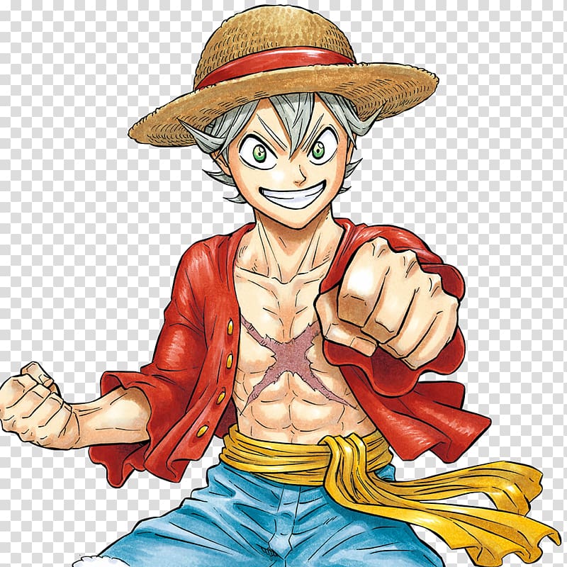 Black Clover One Piece Weekly Shōnen Jump Dr. Stone Anime, monkey d luffy transparent background PNG clipart
