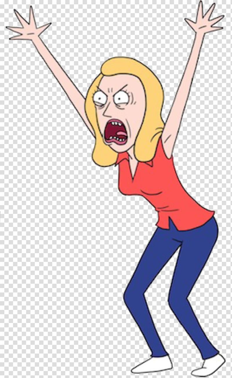 shouting woman with hands raise in the air illustration, Rick Sanchez Morty Smith Model sheet Drawing Character, rick and morty transparent background PNG clipart