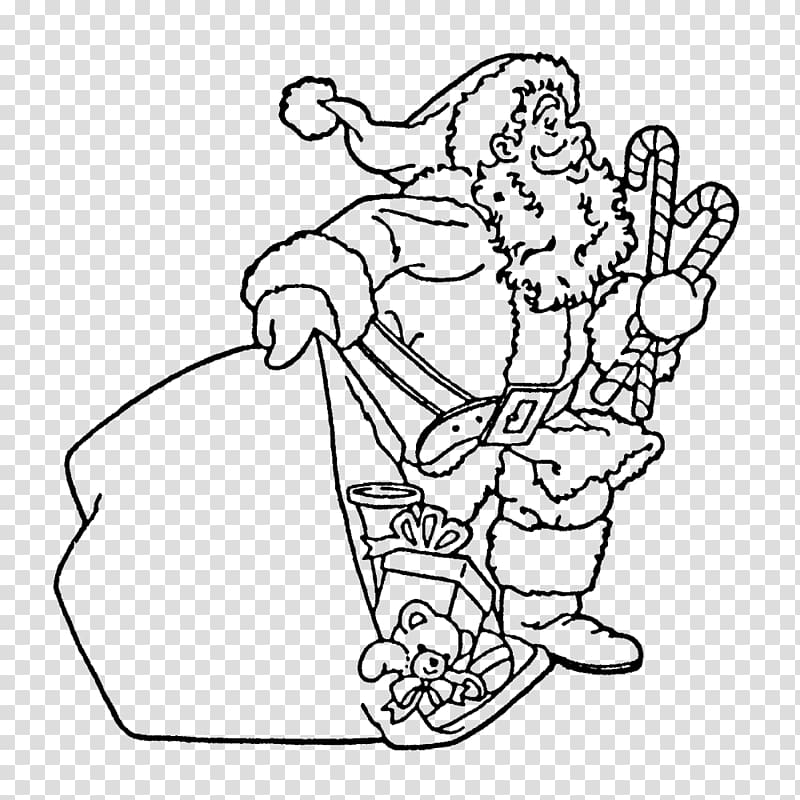 Santa Claus Coloring book Christmas Child Reindeer, rubber stamp transparent background PNG clipart