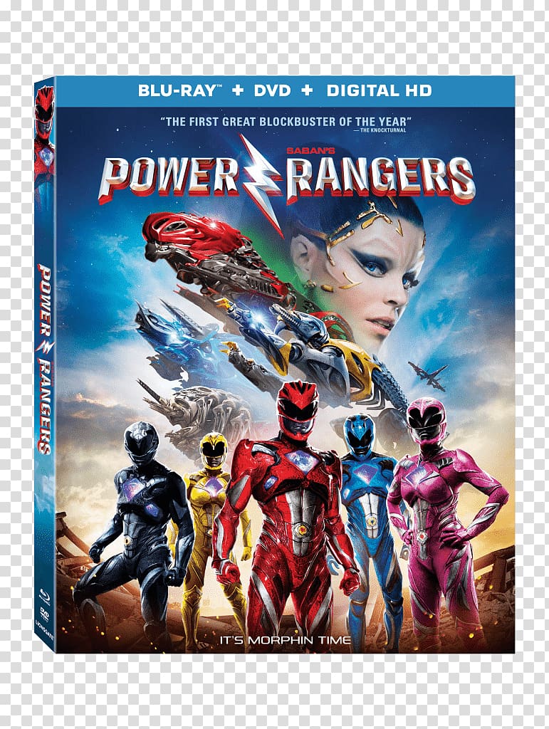 Power Rangers Blu-ray disc Ultra HD Blu-ray Digital copy 4K resolution, Power Rangers transparent background PNG clipart