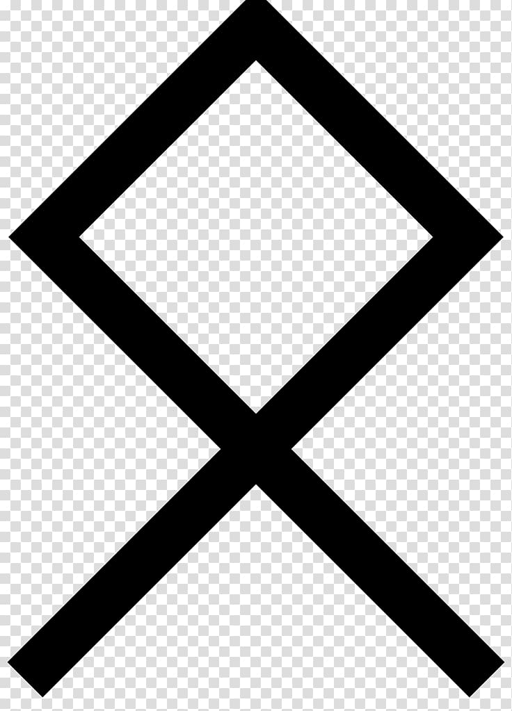 Odal Anglo-Saxon runes Elder Futhark Odin, symbol transparent background PNG clipart
