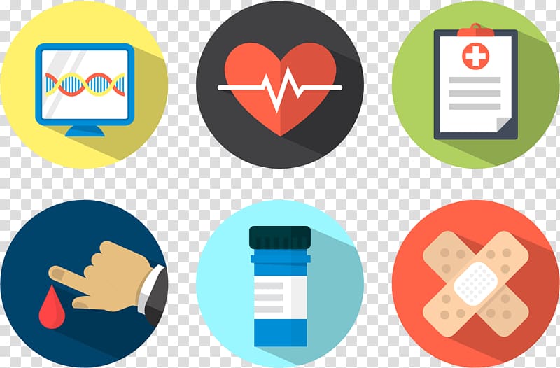 six assorted-icon illustration, Medicine Health Care Icon, Health prescription blood transparent background PNG clipart