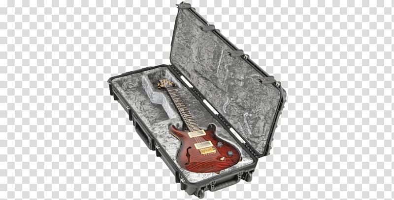 PRS Guitars Electric guitar SKB 3i-4214-PRS Guitar Case SKB 3I-4214-56 Injection Molded Guitar Flight Case, guitar transparent background PNG clipart