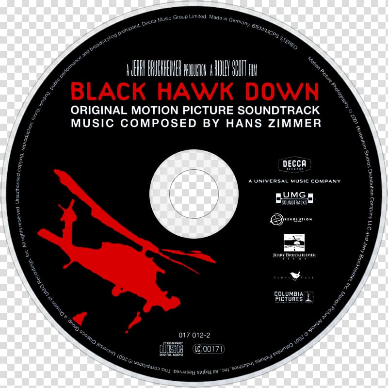 Compact disc Black Hawk Down Music Album Fan art, Gladiator Begins transparent background PNG clipart