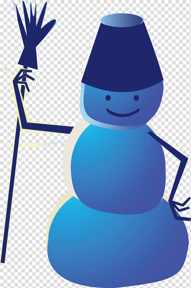 Snowman, Blue snowman transparent background PNG clipart