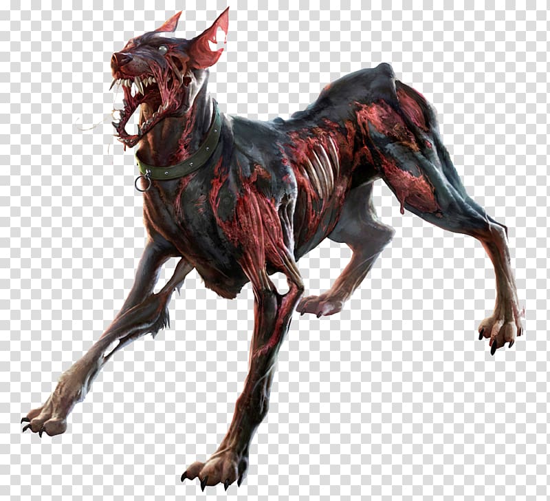 Dobermann Resident Evil 6 James Marcus 7 Days to Die, zombie transparent background PNG clipart