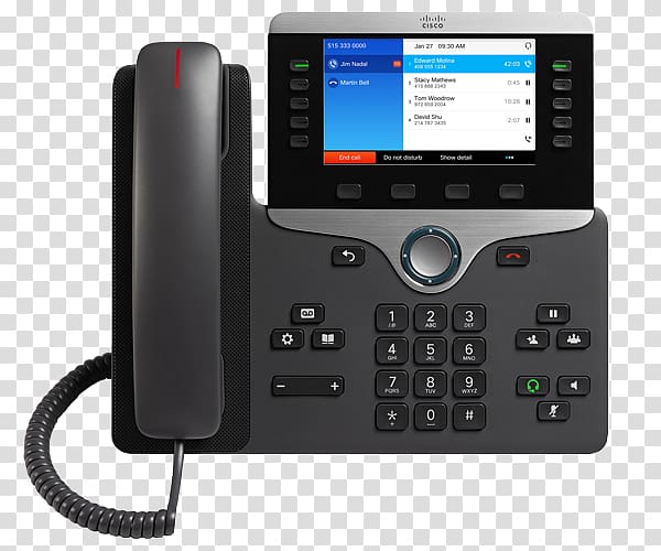 VoIP phone Telephone Cisco 8841 Voice over IP Mobile Phones, Wholesale Voip transparent background PNG clipart