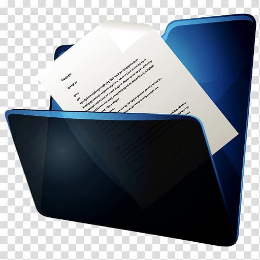 blue brand multimedia font, Folder Documents, white printer paper illustration transparent background PNG clipart