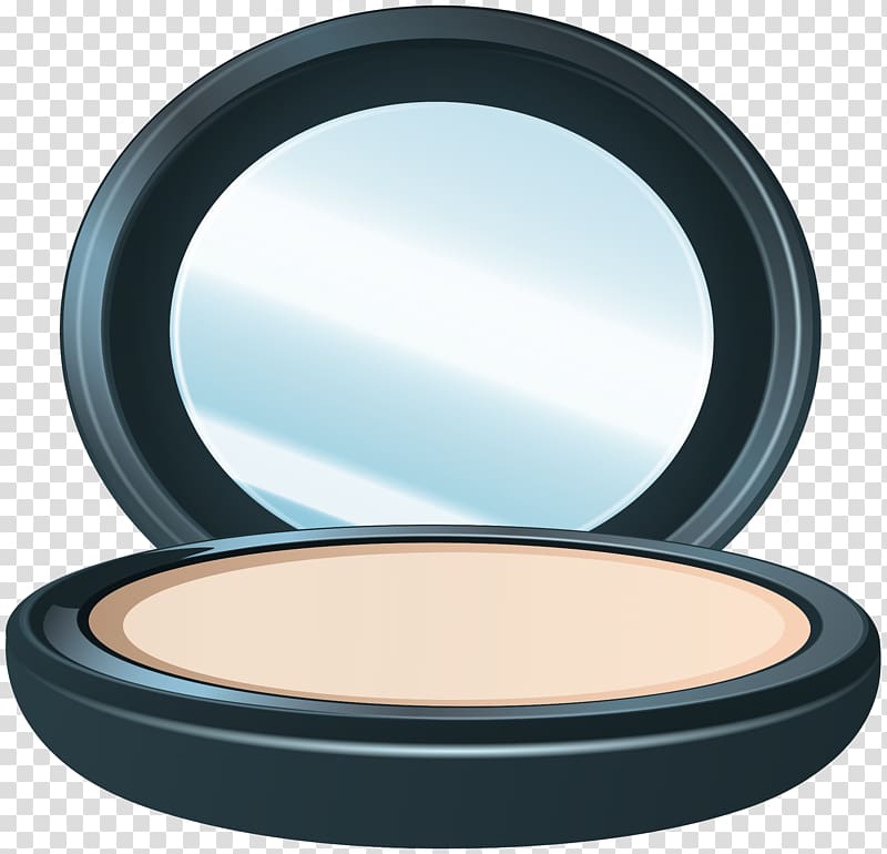 black and beige compact powder art, Face powder Cosmetics , Face Powder transparent background PNG clipart