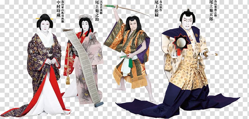 02822 Drama Costume, kabuki transparent background PNG clipart