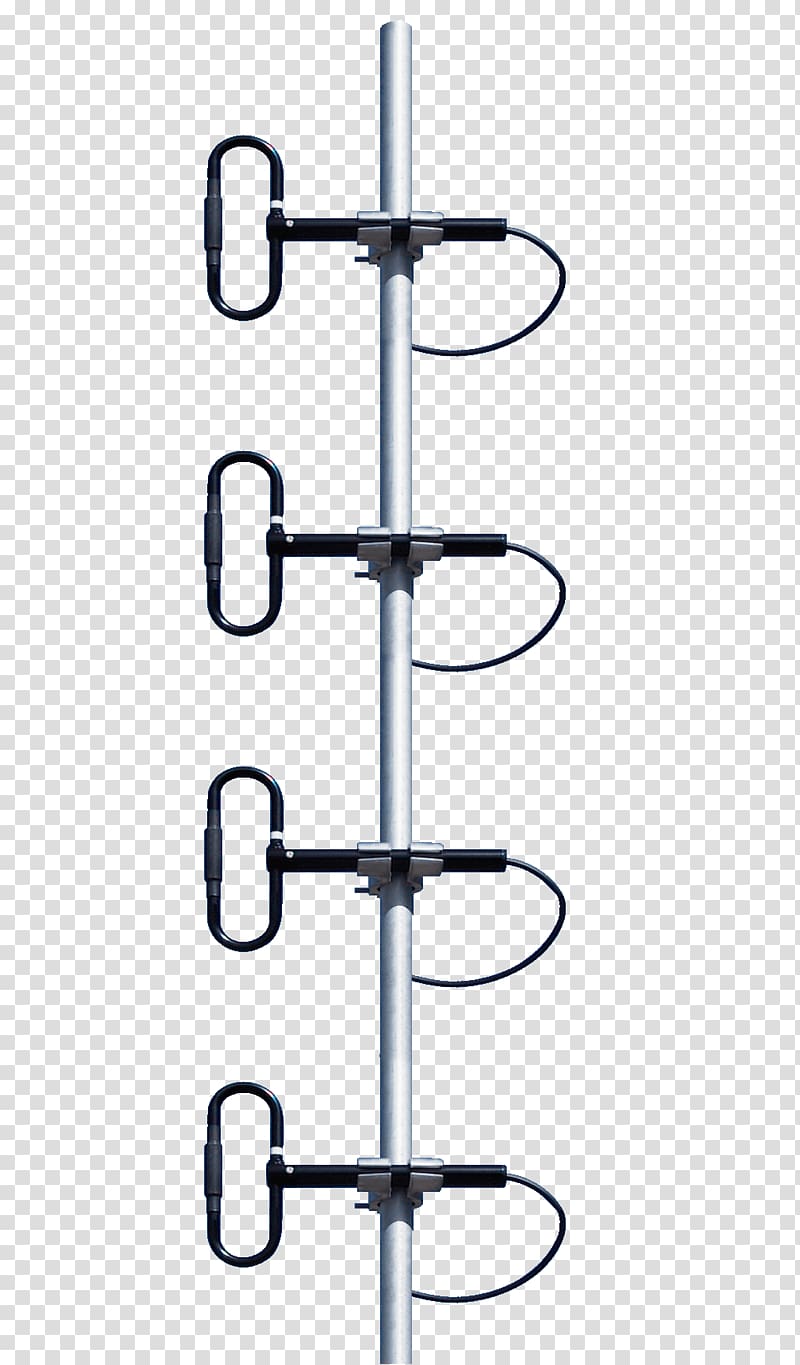 Dipole antenna Directional antenna Aerials Collinear antenna array, the base station transparent background PNG clipart