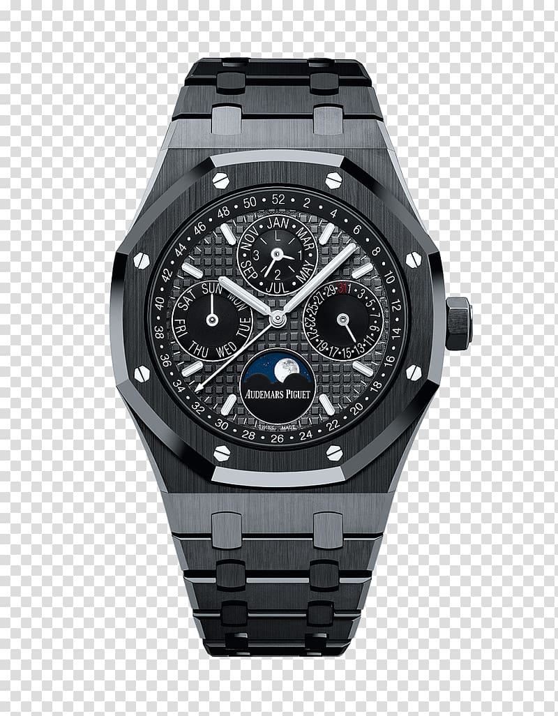 Audemars Piguet Watch Chronograph Perpetual calendar Luxury goods, watch transparent background PNG clipart