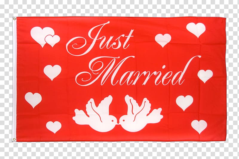 Flagpole Fahne Marriage Bridal registry, Just Married transparent background PNG clipart