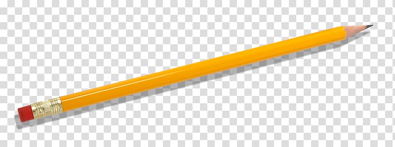 Pencil Yellow Material, With a pencil eraser transparent background PNG clipart