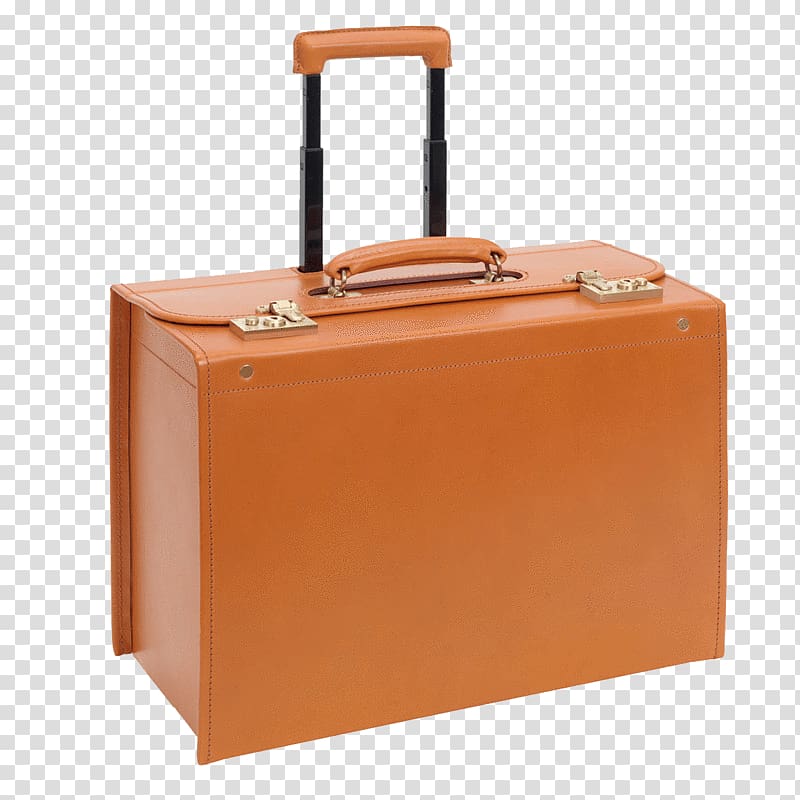 Suitcase Trolley Case Leather Jaguar Cars, Flight Hat Tan transparent background PNG clipart