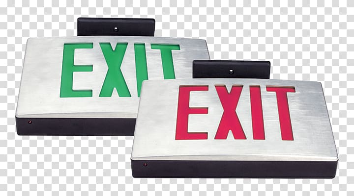 Emergency Lighting Exit sign Light fixture, light transparent background PNG clipart
