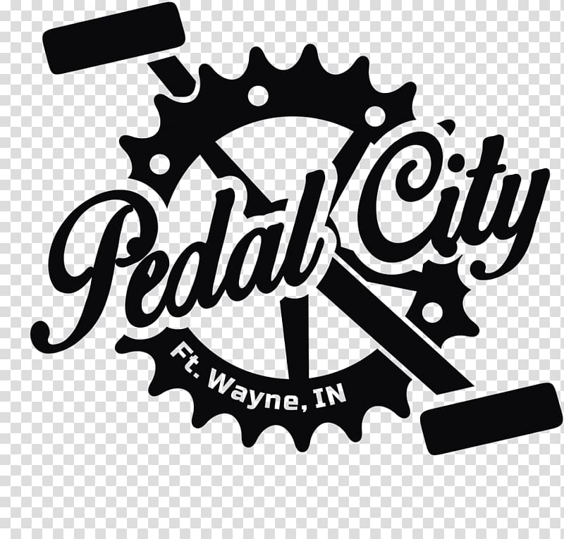 Pedal City Bicycle Pedals Logo Bar, Bicycle transparent background PNG clipart