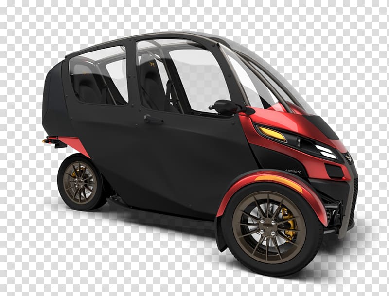 Electric vehicle Car Arcimoto Three-wheeler, electric cars transparent background PNG clipart