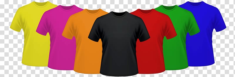 Printed T-shirt Clothing Sleeve, Kaos polos transparent background PNG clipart