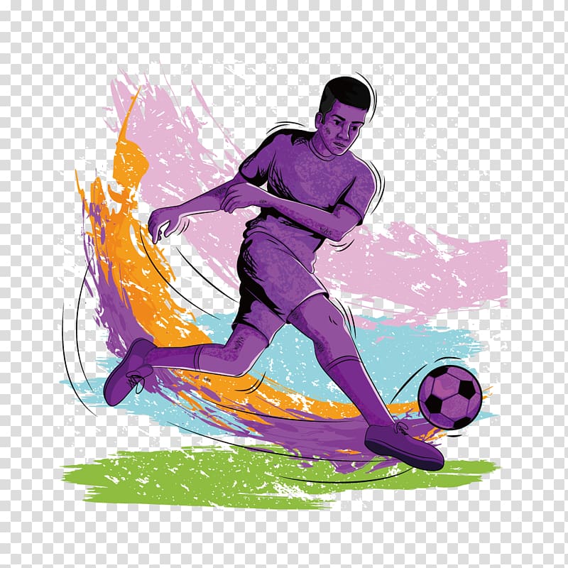 Athlete Illustration, Football man transparent background PNG clipart