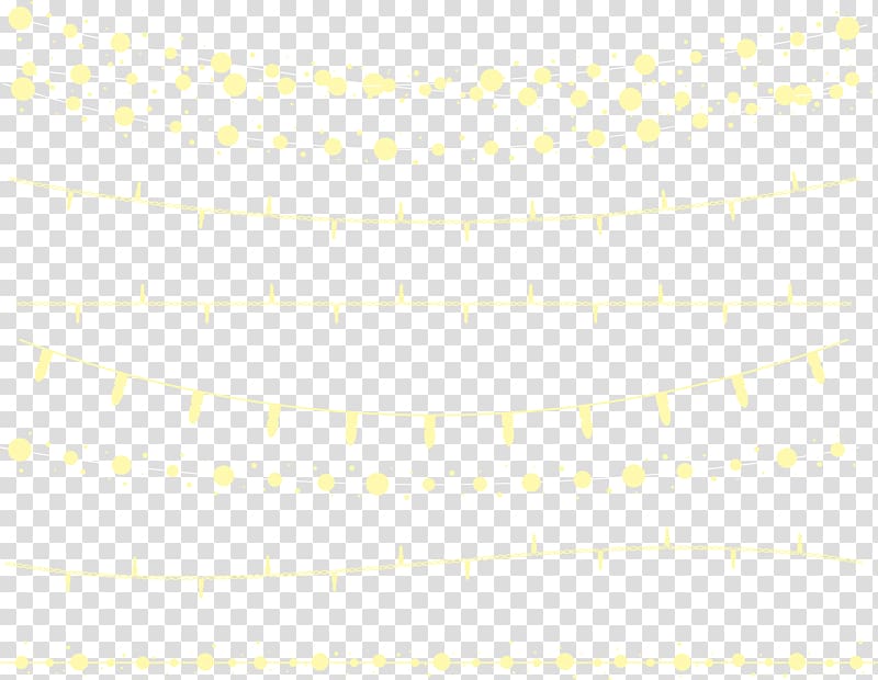 yellow decor lot, Seven string holiday lights material transparent background PNG clipart